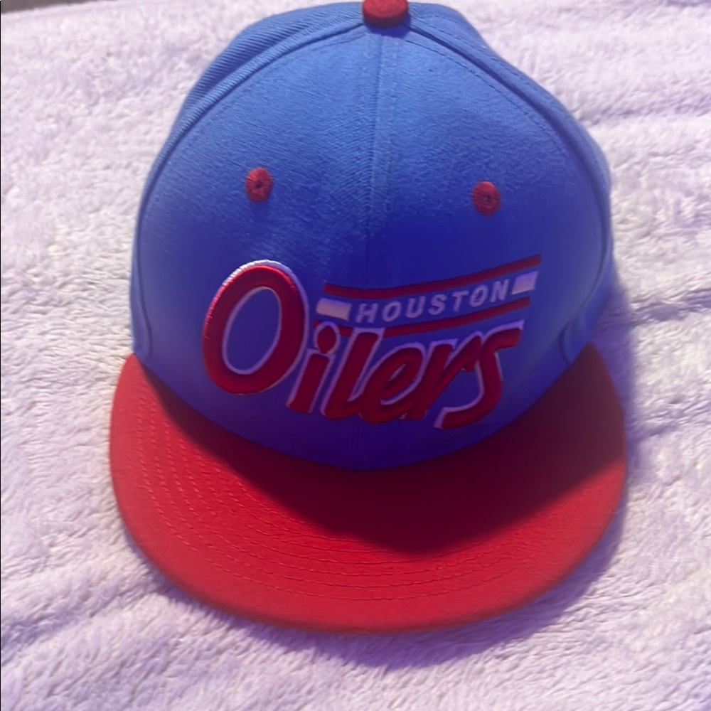 Houston Oilers Blue and Red Cap